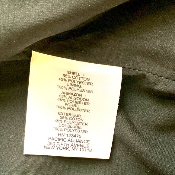 NWOT - Ellen Tracy Black & White Tweed Moto Jacket with Black Fringe, Sz 14. - Picture 4 of 4